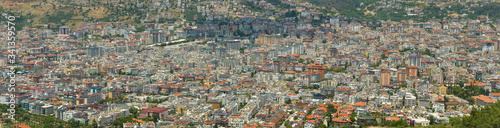 Panorama of the central districts of Alanya. Turkey