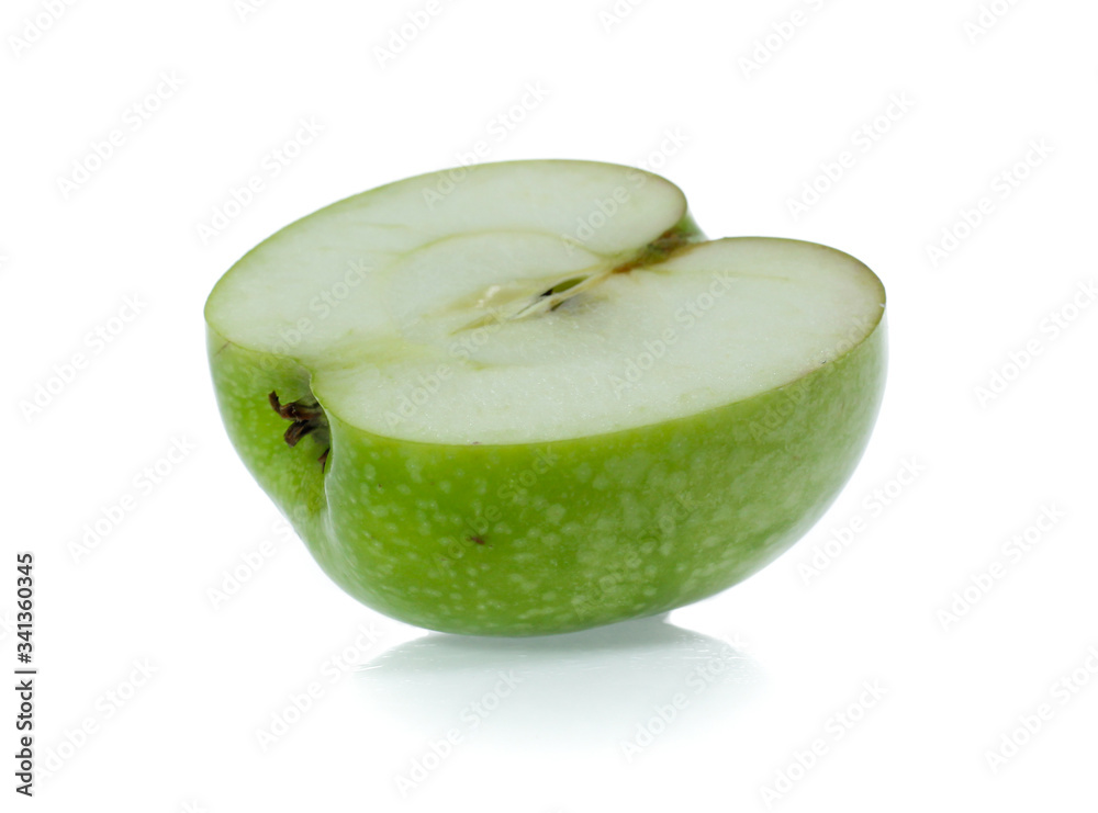 Green apple, isolated on white background Green apple, isolated on white background