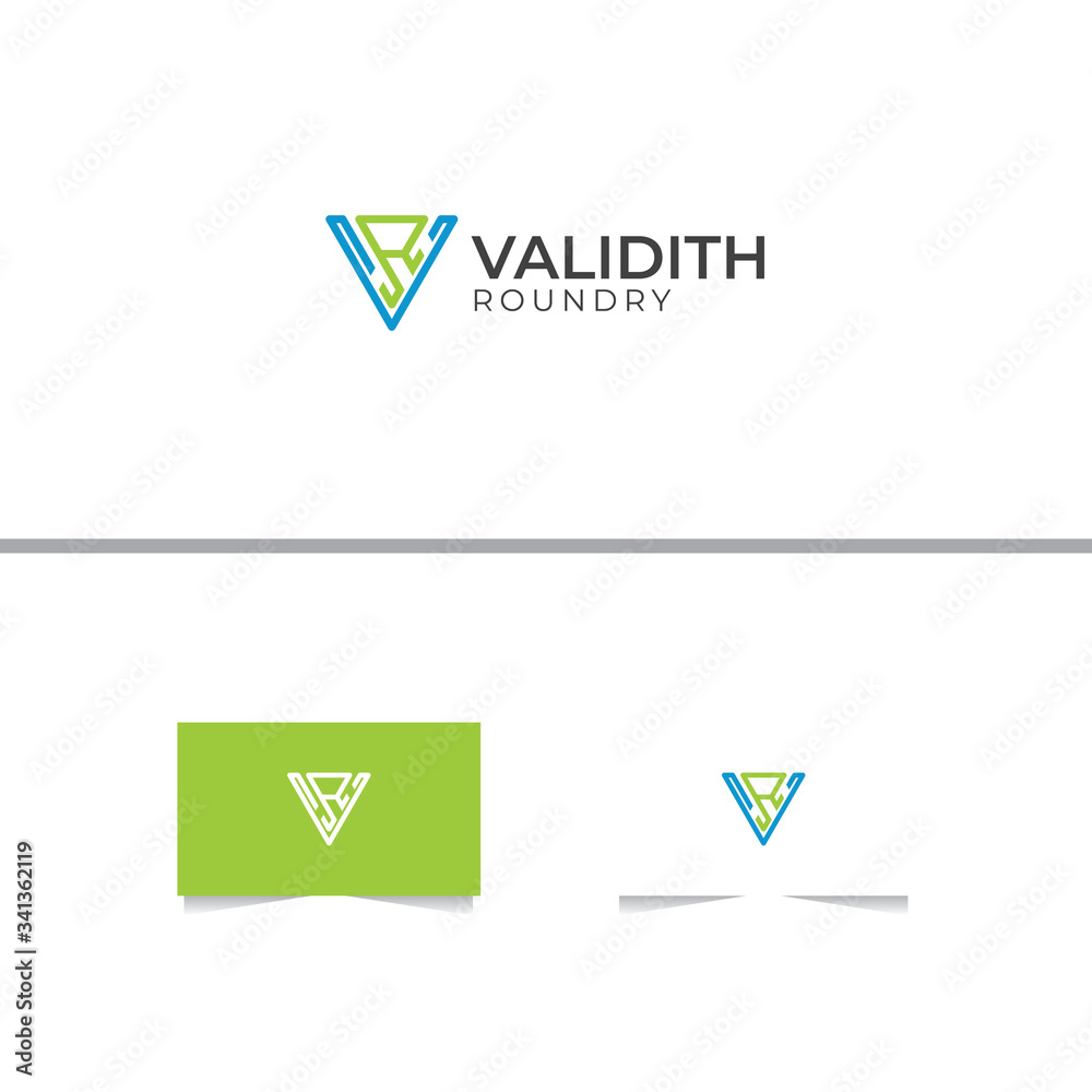 Letter V and R Modern Logo Design Template Letter V and R Modern Logo Design Template