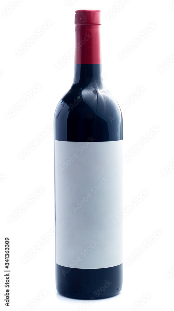 wine bottle isolated on white wine bottle isolated on white
