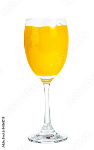 clipping path orange juice isolated on white background