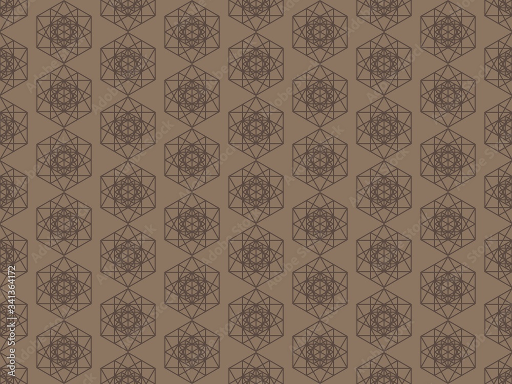  triangle and  network on a seamless spring pattern.