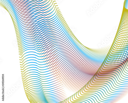 Abstract background blend wave line design for Wallpaper, Banner, Background, Card, Book Illustration, landing page