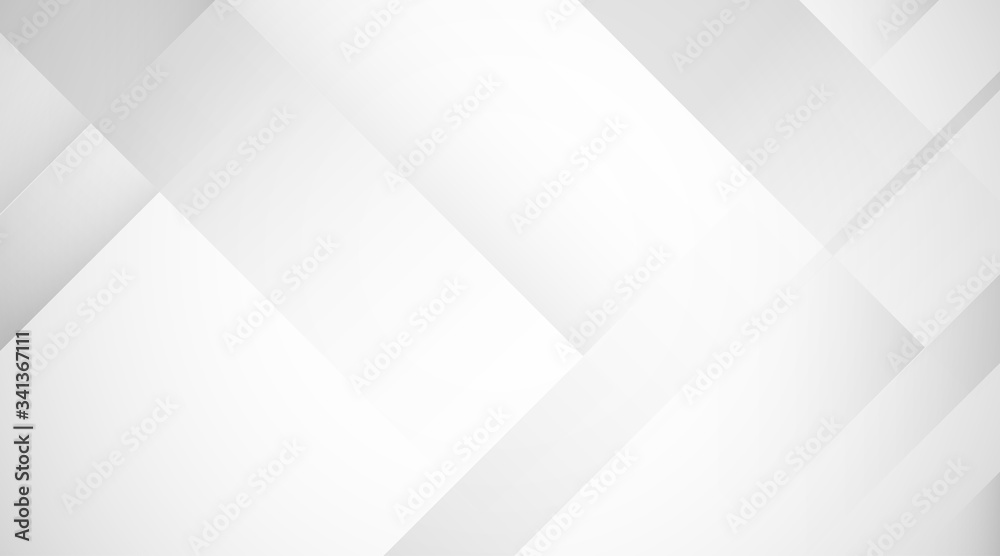 Abstract white and gray line technology modern geometric paper shape subtle background vector design