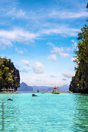 Visit the famous lagoons of Palawan Island in the Philippines