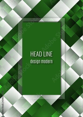 Tech abstract geometric background. Overlapping squares. Corporate design. Vector