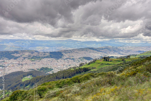 Quito cityscape from the Pichincha volcano © mehdi33300