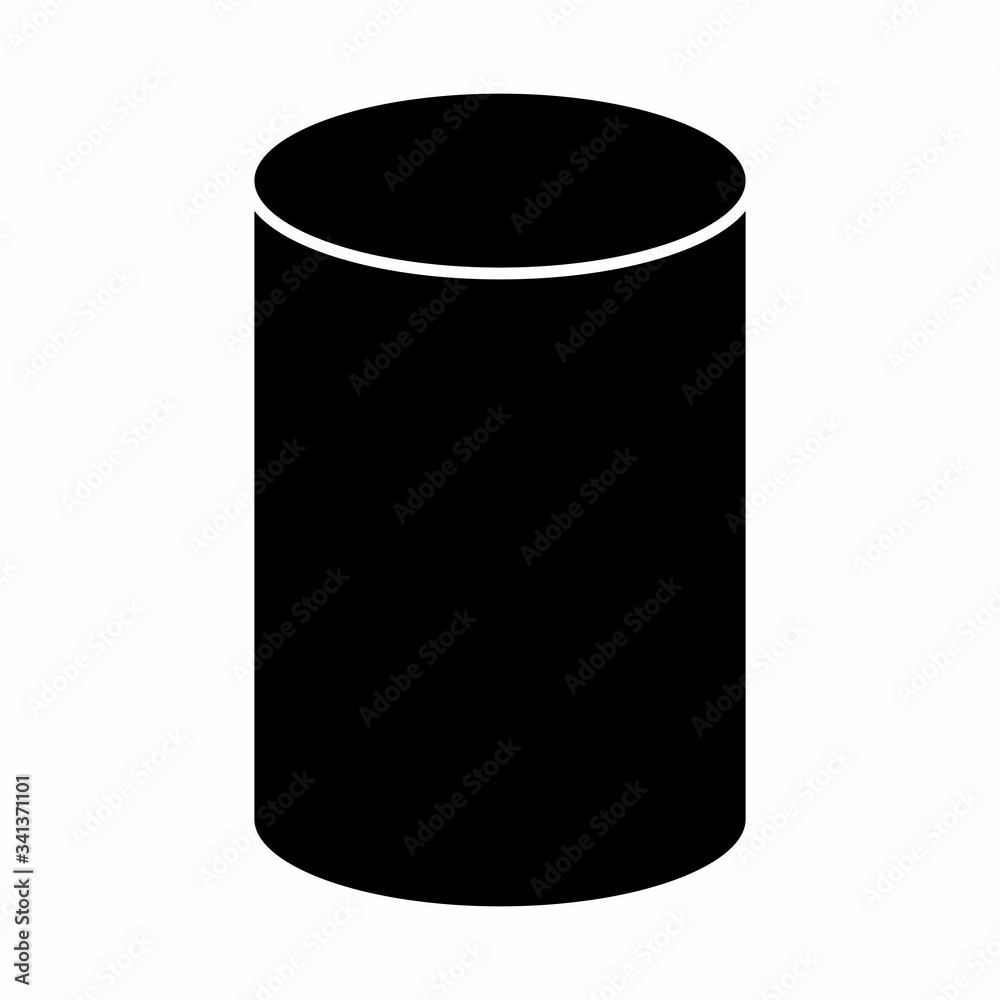 Cylinder icon illustration Cylinder icon illustration