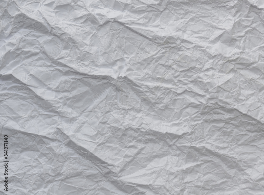 White and multicolored wrinkled paper surface, top view White and multicolored wrinkled paper surface, top view