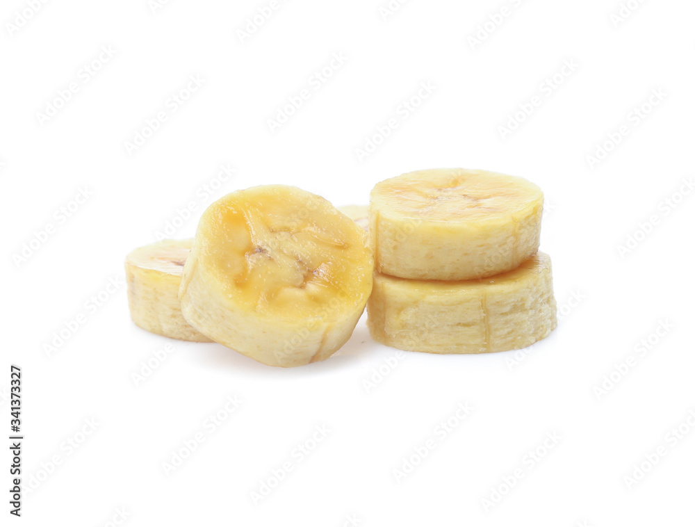 Banana isolated on the white background Banana isolated on the white background