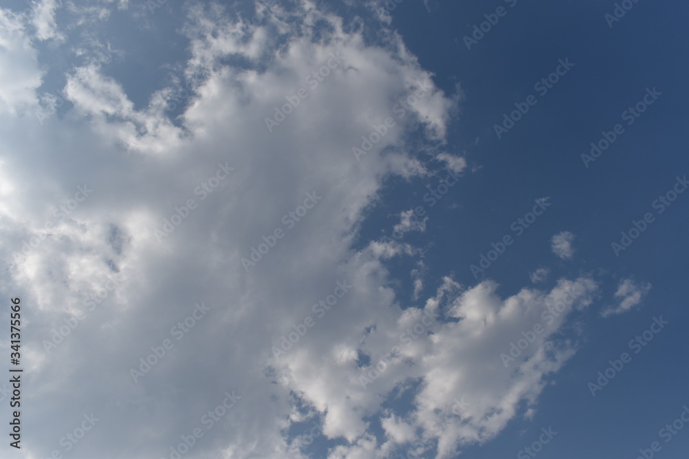 Blue Sky with White Clouds, Nature Background. Blue Sky with White Clouds, Nature Background.