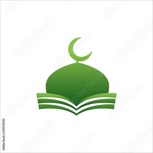 mosque colorful vector illustration isolated