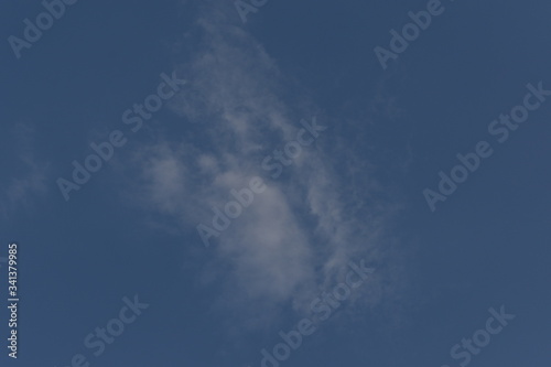 Blue Sky with White Clouds, Nature Background.