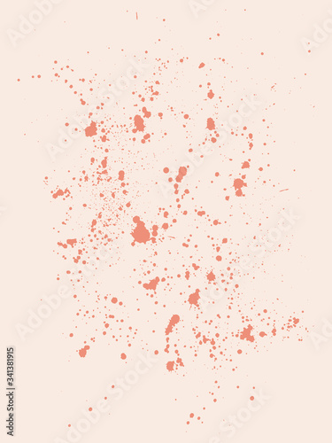 Pink ink spatters texture background