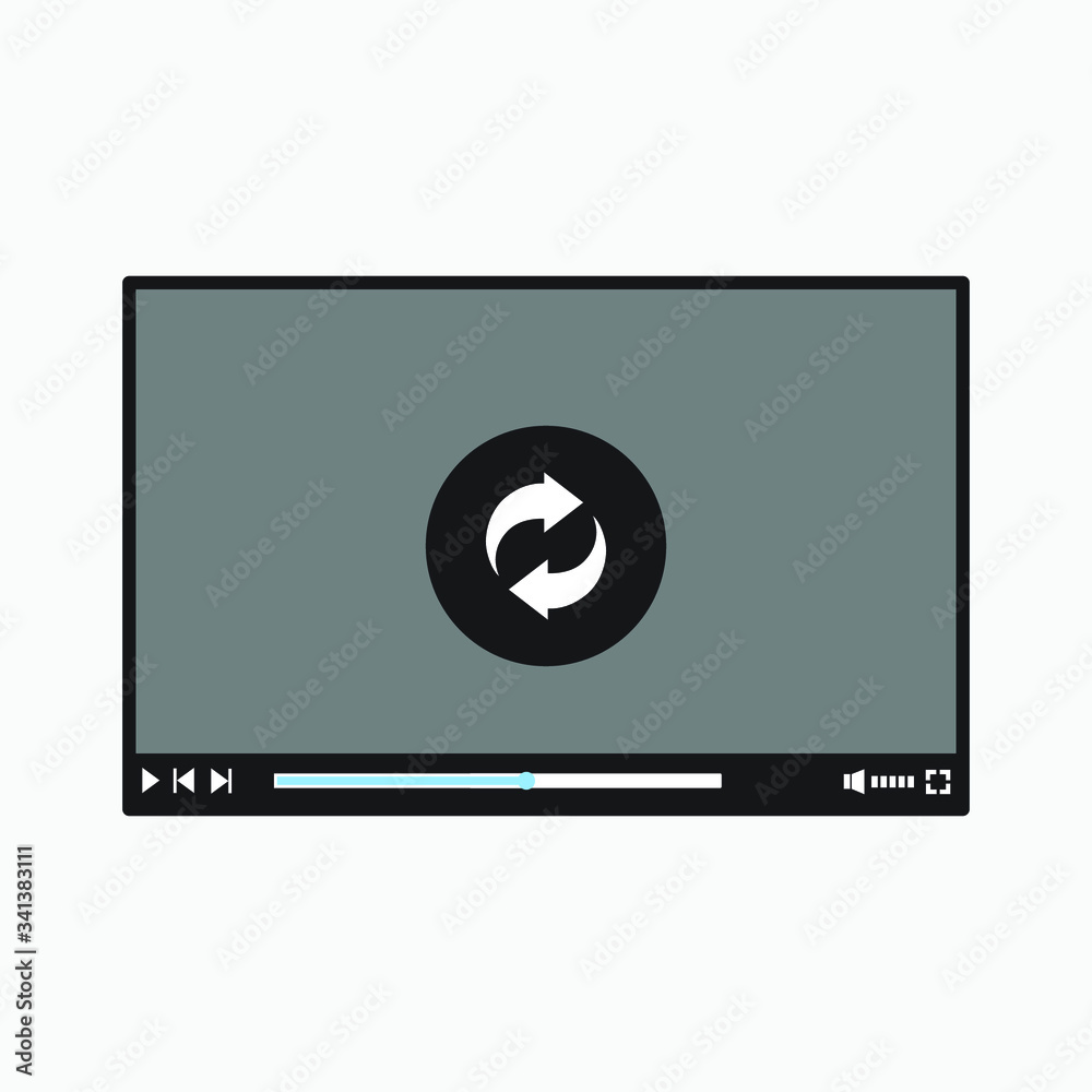 video player for web vector video player for web vector