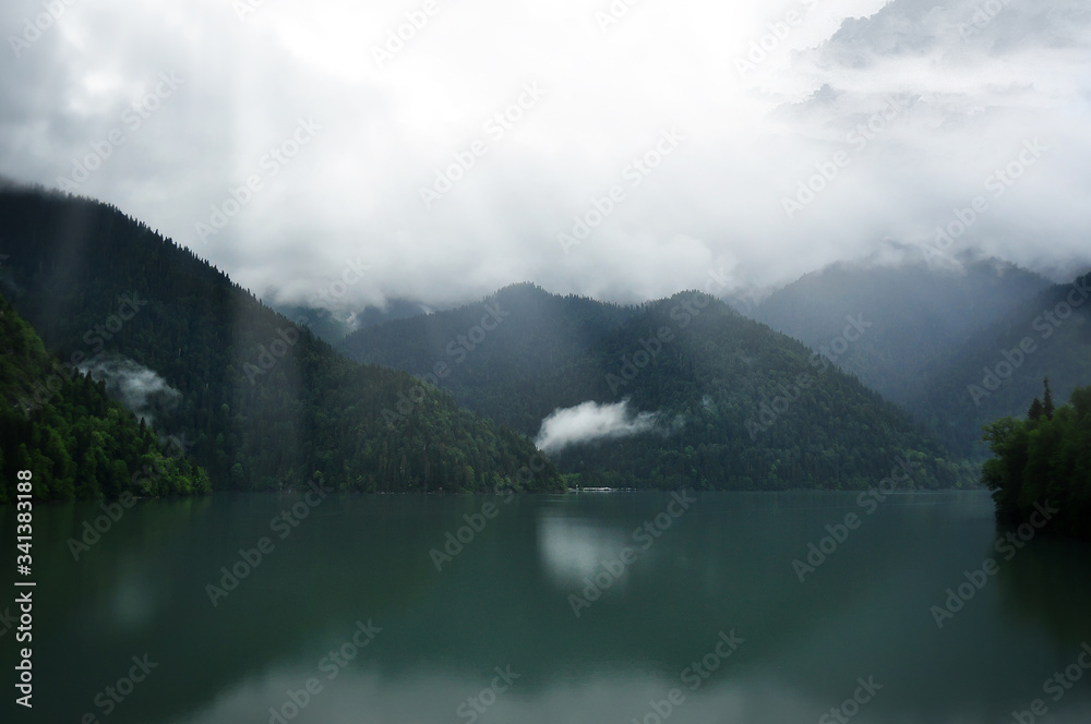 beautiful mountain lake in the national park