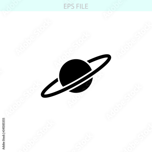 Planet icon. EPS vector file
