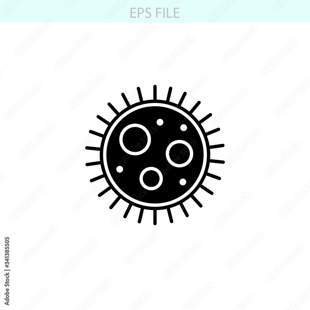 Bacteriology icon. EPS vector file Bacteriology icon. EPS vector file