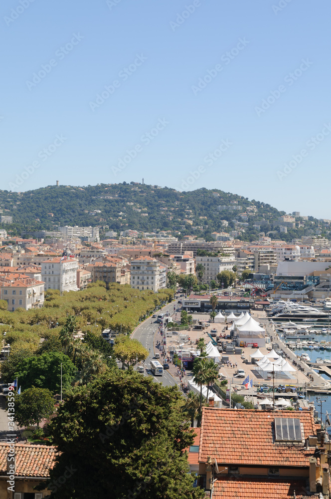 View overlooking Cannes, France