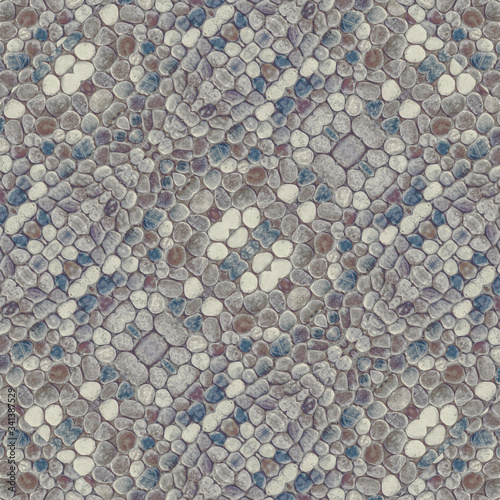 Rounded Stones Motif Pattern