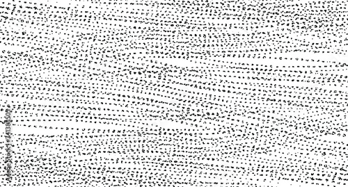 Abstract vector noise. Small particles of debris and dust. Distressed uneven background. Grunge texture overlay with fine grains isolated on white background. Vector illustration. EPS10