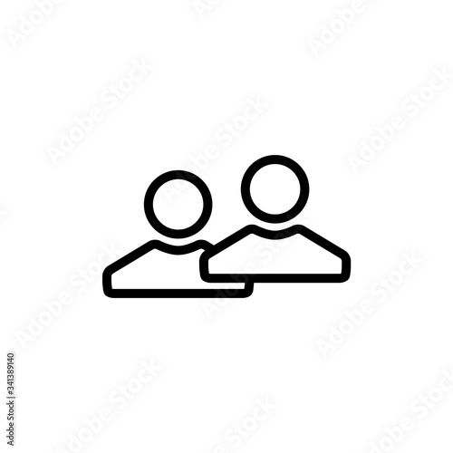 People Connection Vector Design Icon Template