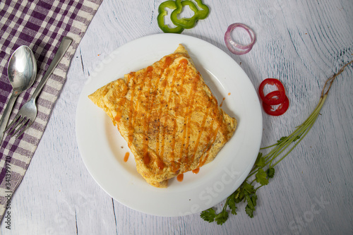 A bread omlete photo