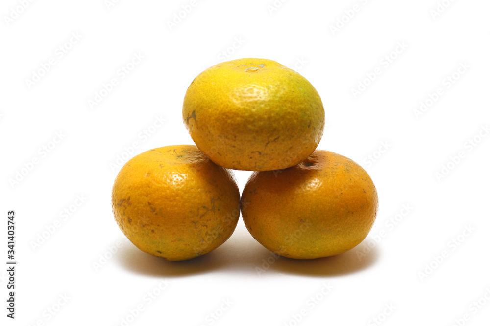 A stack of sweet orange (Citrus sinensis) isolated on white background, perfect for breakfasting during ramadan A stack of sweet orange (Citrus sinensis) isolated on white background, perfect for breakfasting during ramadan