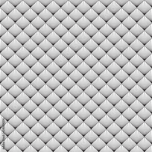 black white seamless pattern with vintage