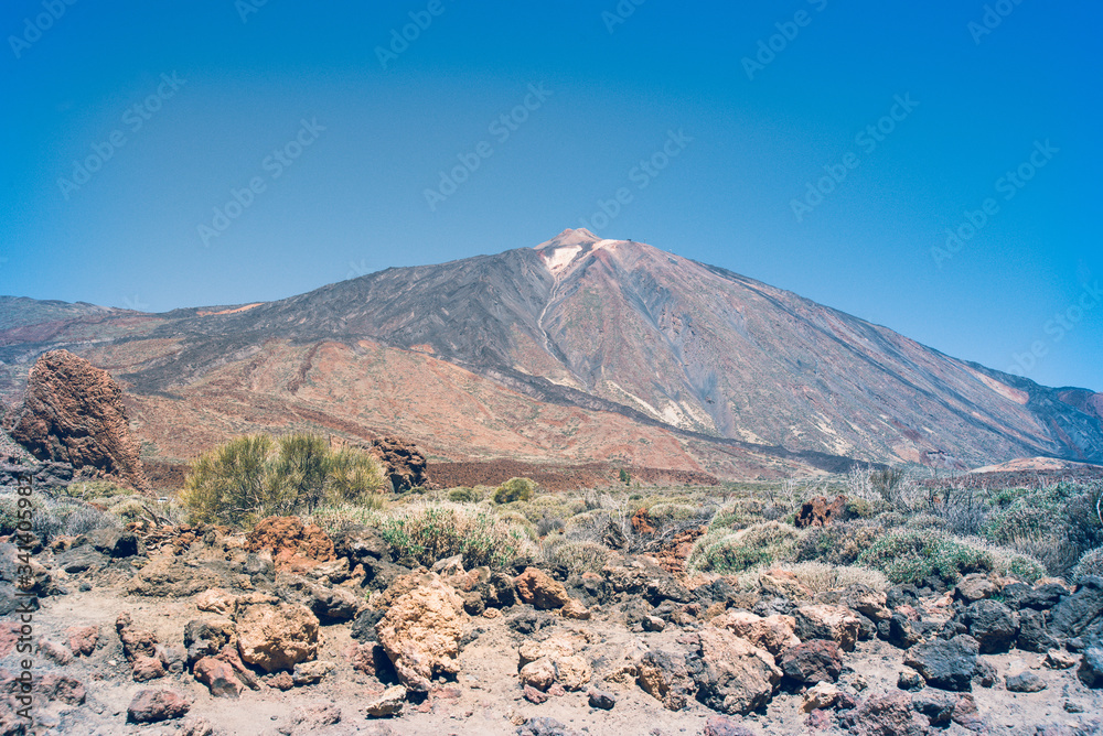 Landscape view on Volcano Teide Tenerife Canary Islands