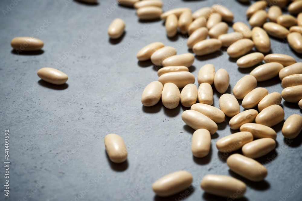 Haricot beans close up Haricot beans close up