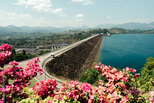 A human dam in the midst of inhuman beauty photo