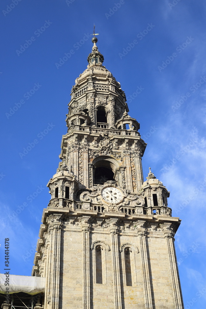 torre Berenguela de la catedral de Santiago de Compostela en Galicia, Spain