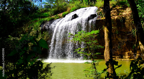 a beautiful waterfall in Vietnam