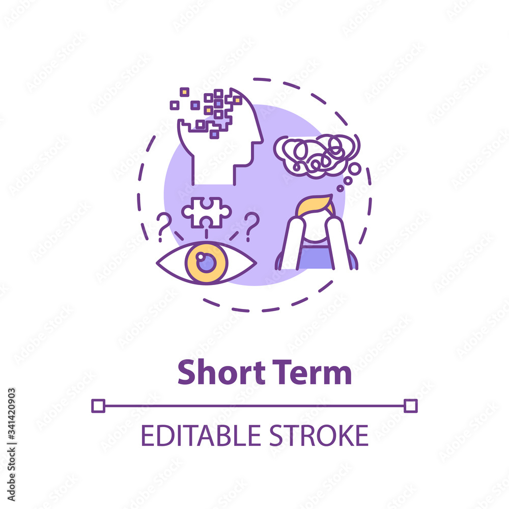 Short term concept icon
