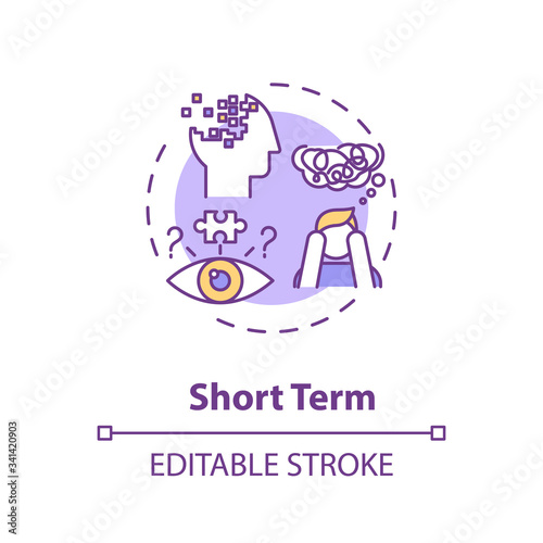 Short term concept icon