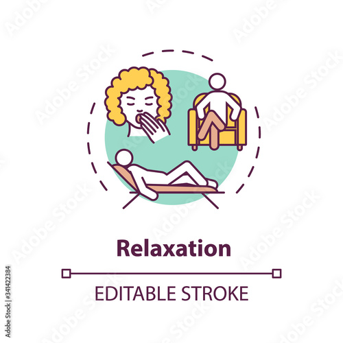 Relaxation concept icon