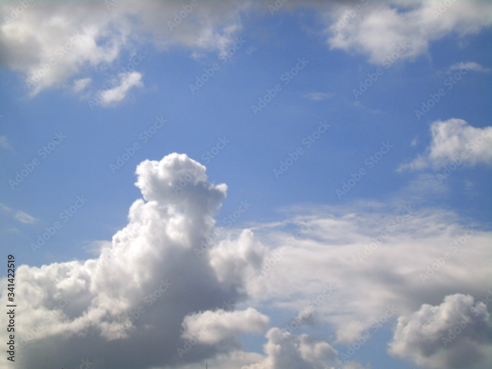 blue sky with clouds