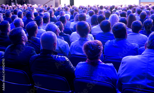 people sitting rear at the business conference.