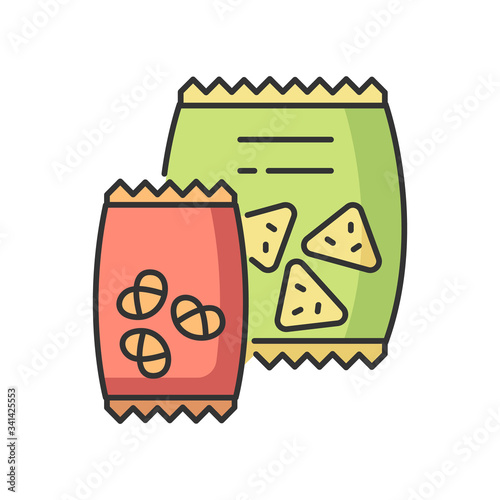 Snacks RGB color icon