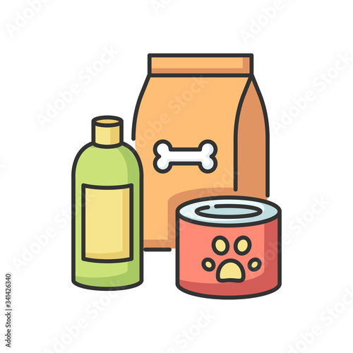 Pet care RGB color icon