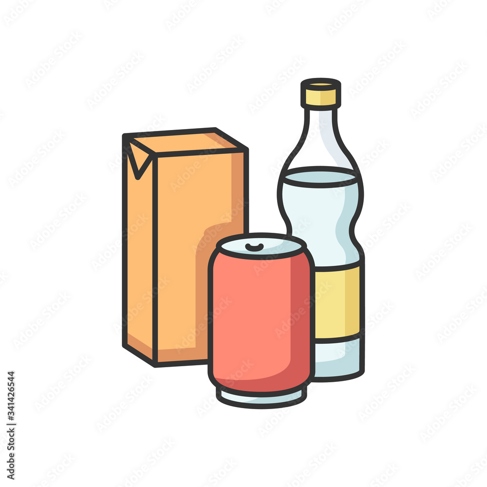 Beverage RGB color icon Beverage RGB color icon