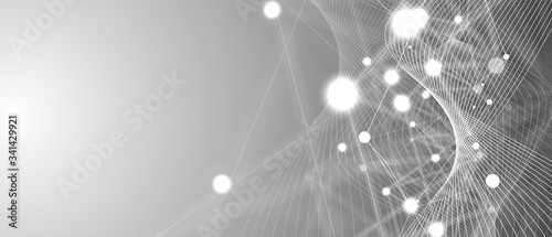 Technology data background, idea of global business solution