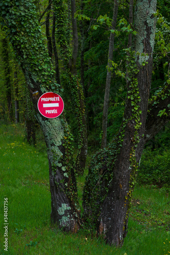 Photos panneau propriété privée