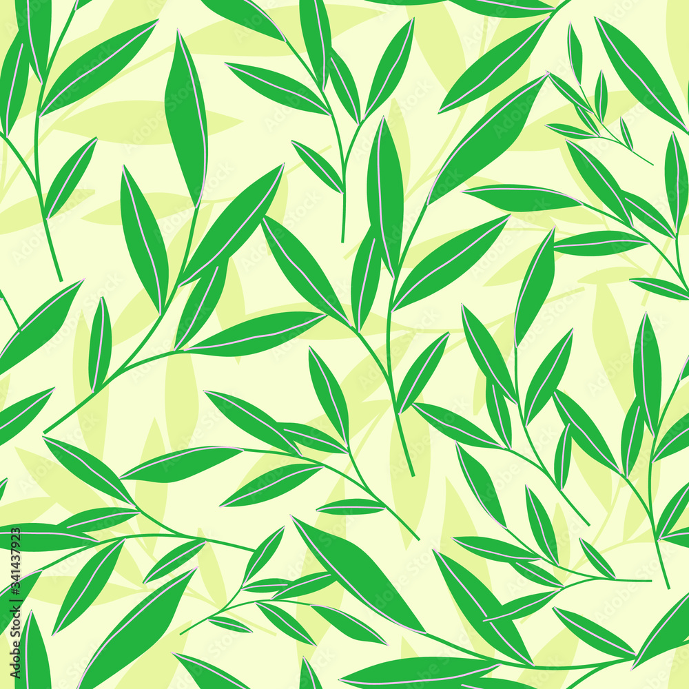 seamless pattern with green leaves seamless pattern with green leaves