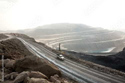 Opencast coal mine photo