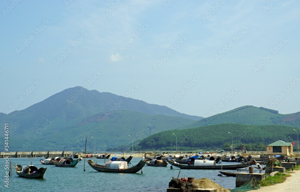 rural landscape in central vietnam