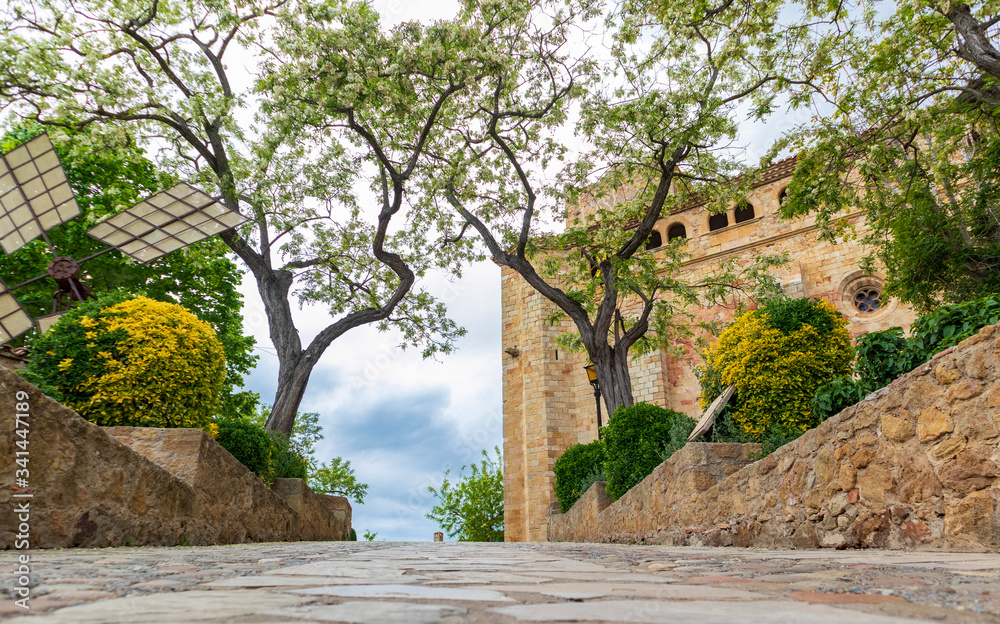 Details of the medieval streets in the beautiful village of Pals in northern Catalonia Details of the medieval streets in the beautiful village of Pals in northern Catalonia
