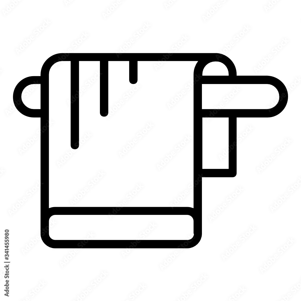 Towel and Stand Design, personal hygiene item, Round Square Stainless Steel Terry Towel Rod Concept Vector Icon, Bathroom Accessories on white background, Towel and Stand Design, personal hygiene item, Round Square Stainless Steel Terry Towel Rod Concept Vector Icon, Bathroom Accessories on white background,