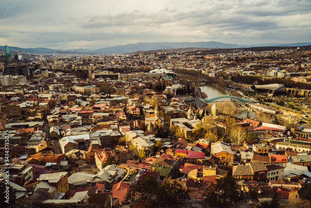 Tbilisi. The old city from a height. Tbilisi. The old city from a height.